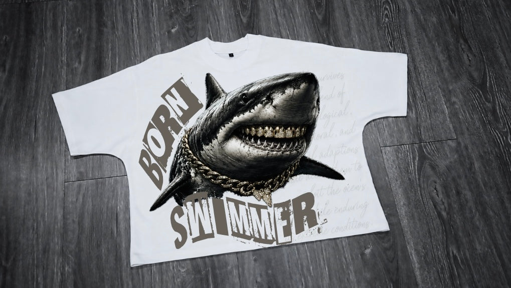 Born to Swim Graphic short sleeve T-shirt