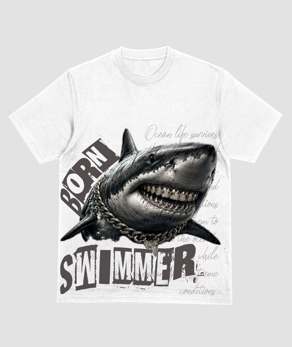 Born to Swim Graphic short sleeve T-shirt